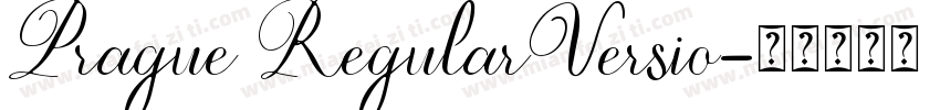 Prague RegularVersio字体转换